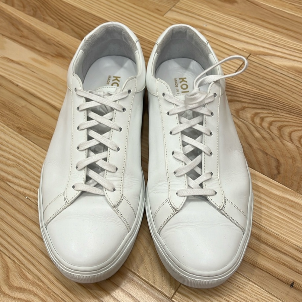 Koio white leather shoes sneakers
